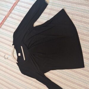 Salon Studio Long Sleeve Top Black